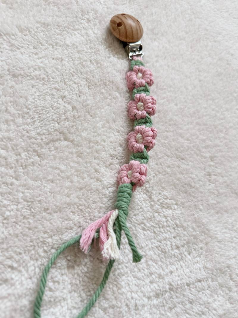 Schnullerkette Mit Blumen/Schnullerband Blumenmuster Halterung Für Schnulli Perfekt Als Geschenk Zur Geburt Oder Geburtstag von Etsy - BabyBeigeByRosa