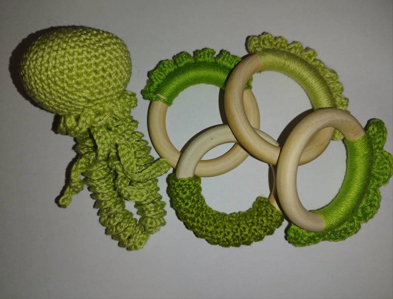 Neugeborenen Set Oktopus Und Beißringe von Etsy - BabyKnoten