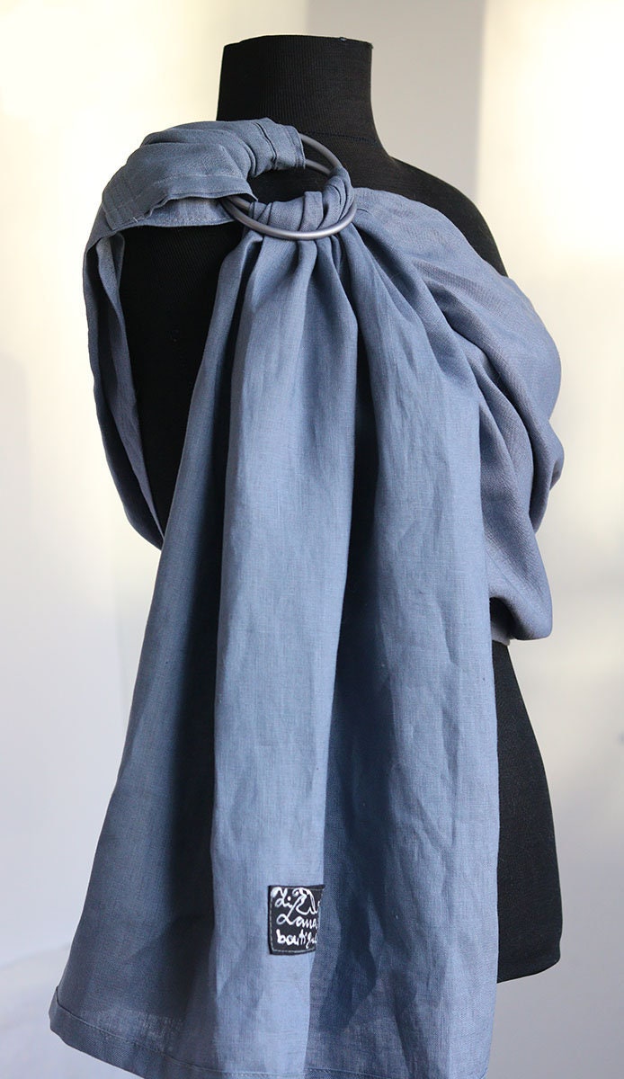 Leinen Babytragetuch Ring Sling Baby Tragetuch Kleinkind Säugling Blau Grau Leinen Babytragetuch Ring Sling Baby Tragetuch Kleinkind Säugling Blau Grau von Etsy - BabySlingLanaZi