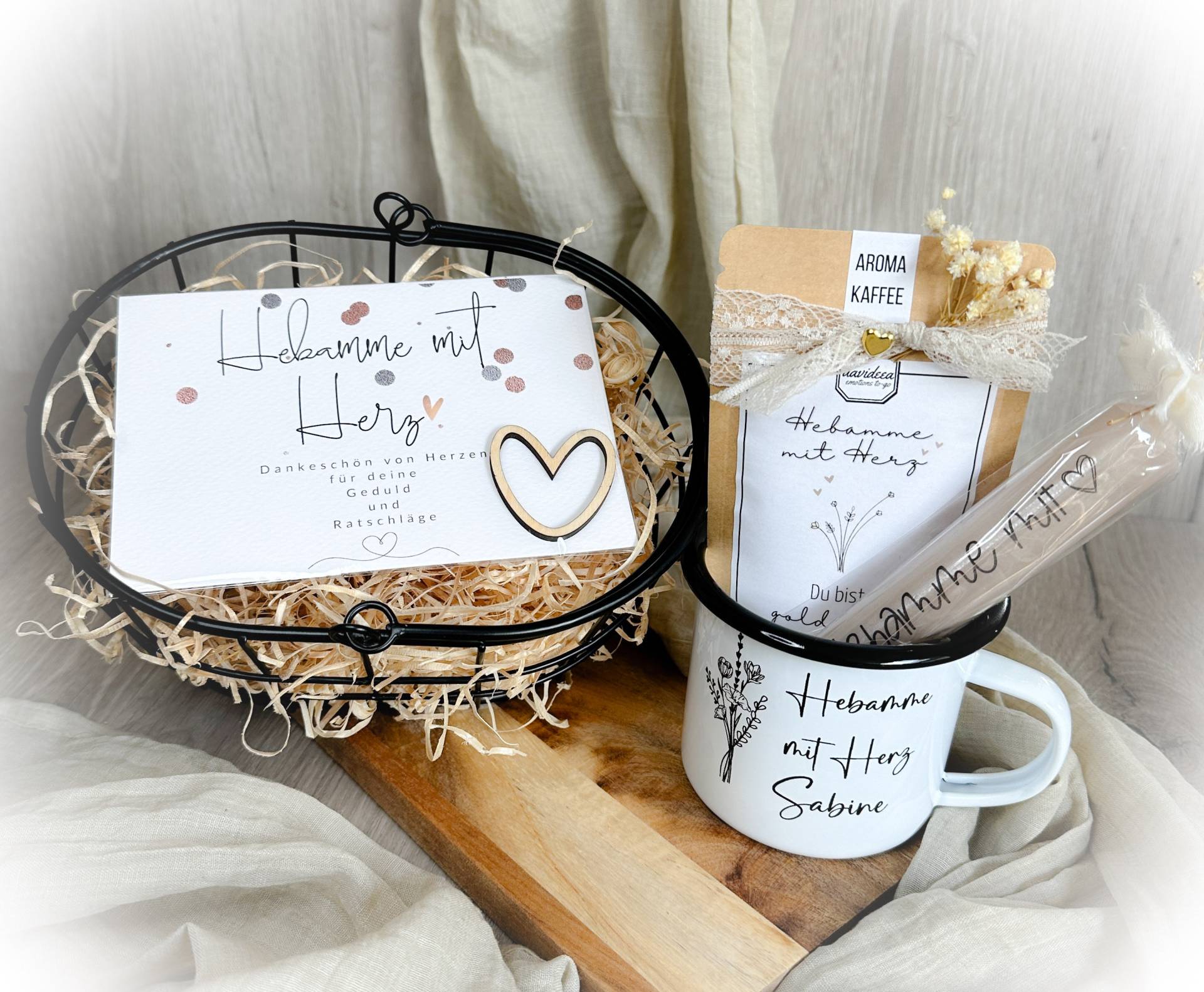 Hebammen Geschenkset - Hebamme Tasse Kaffee Kerze Karte & Mit Herz Dankeschön Beste von Etsy - Babydreamsbynicole