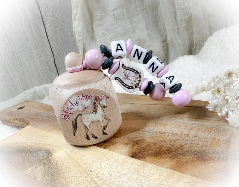 Milchzahndose Zahndose Pferd - Pony- Hufeisen 4x4cm Mit Wunschname Freie Farbwahl Zahnfee Zertifikat Und Brief Von Der von Etsy - Babydreamsbynicole