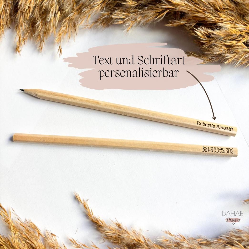 Personalisiertes Bleistift Aus Holz | Gravur von Etsy - BahaeDesigns