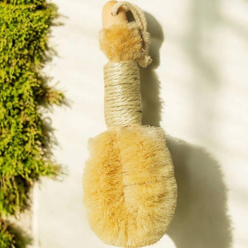 Vegane Sisal Trockenbürste | Peeling Selbstfürsorge Erde Freundlich Naturborsten Pflanzlich Körperpflege von Etsy - BambooSwitchShop