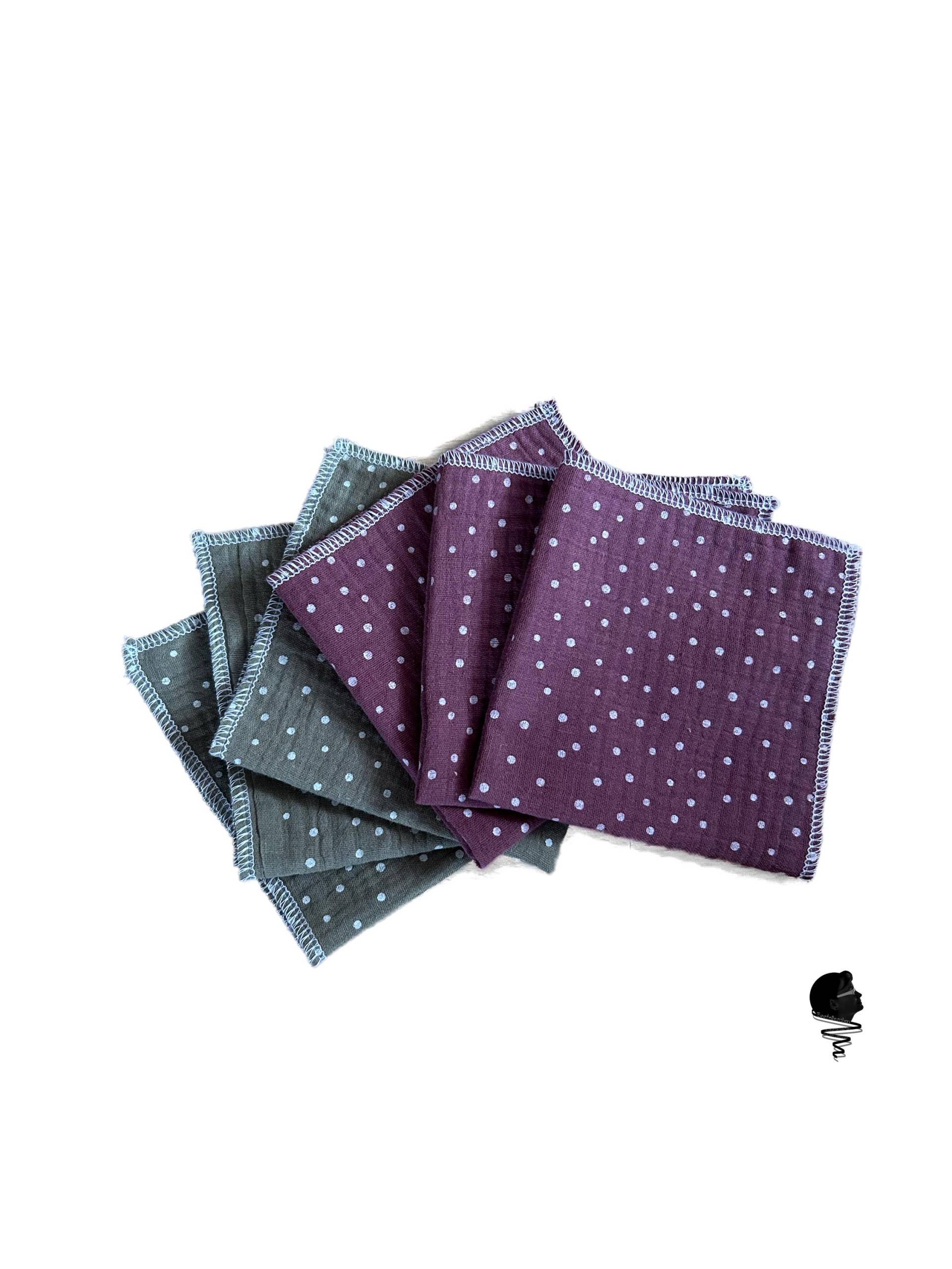 6 Stofftaschentücher/Schweißtücher/ Allzwecktücher/ Wiederverwendbare Tücher 6 Stofftaschentücher/Schweißtücher/ Allzwecktücher/ Wiederverwendbare Tücher von Etsy - Bastellieschen
