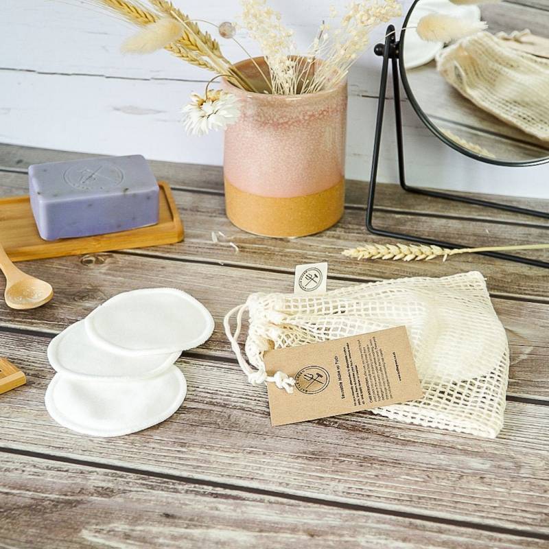 Wiederverwendbare Make-Up-Entferner-Pads - Baumwollrunden Wattepads Stoff-Make-Up-Pads Beauty Wipes von Etsy - BattleGreenBox