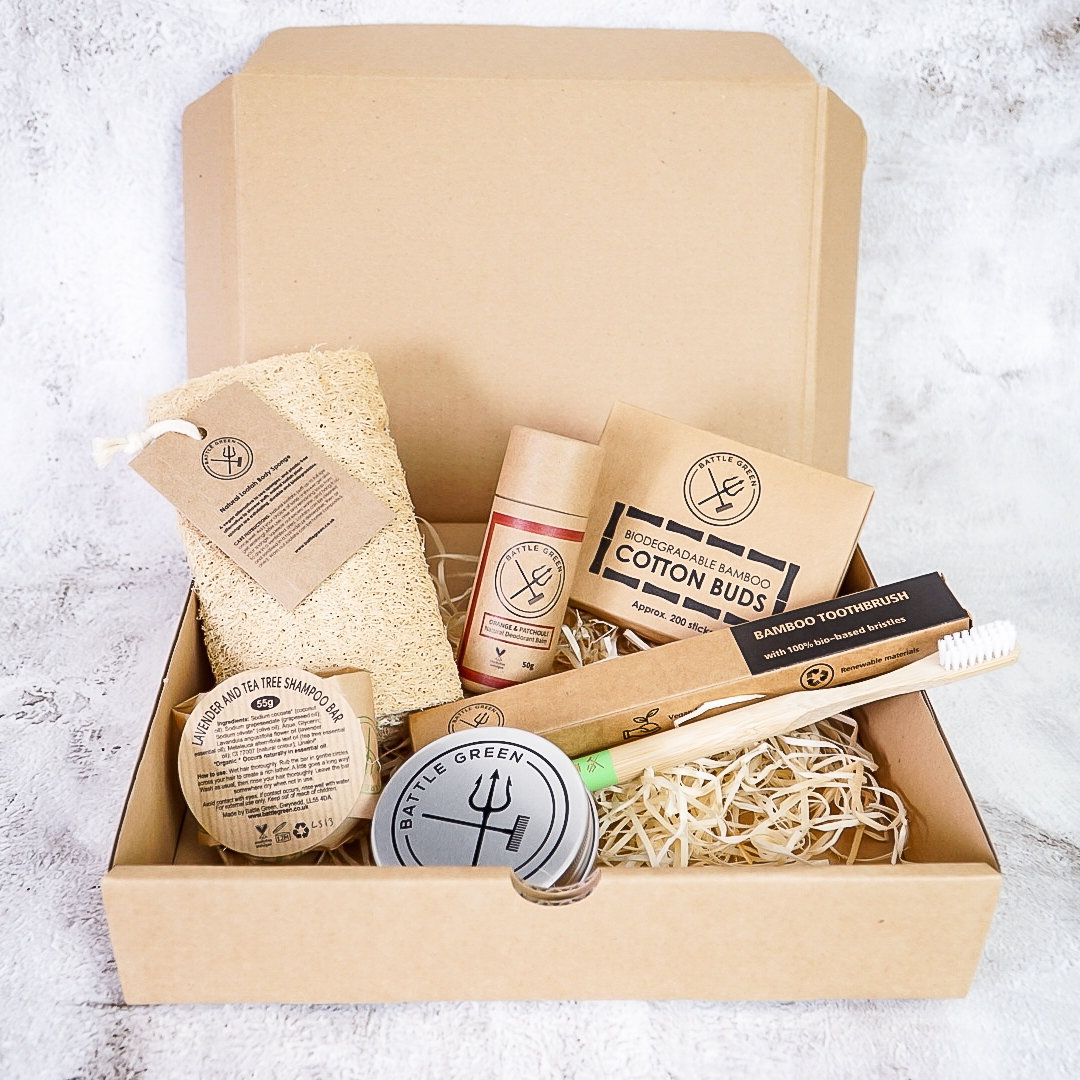 Zero Waste Badezimmer Box - Self Care Geschenkbox Plastikfreies Veganes Geschenkset Bade- Und Körperset Home Spa Kit von Etsy - BattleGreenBox