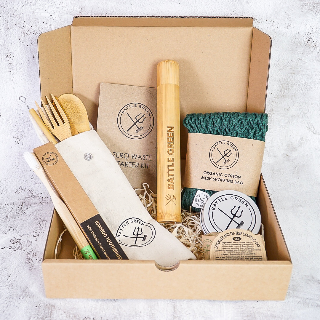 Zero Waste Kit | Medium - Umweltfreundliche Geschenkbox Plastikfreies Geschenkset von Etsy - BattleGreenBox