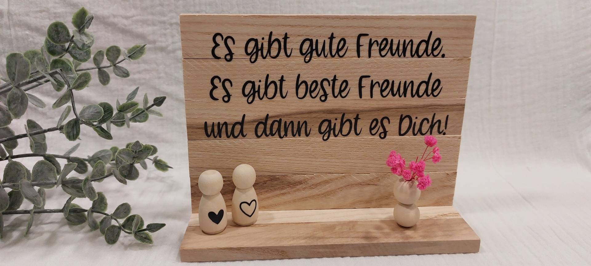 Geschenk Freundin Freundschaft Aufsteller Mit Spruch Freunde Mitbringsel Beste Deko Klötzchen von Etsy - Bavariangifts23