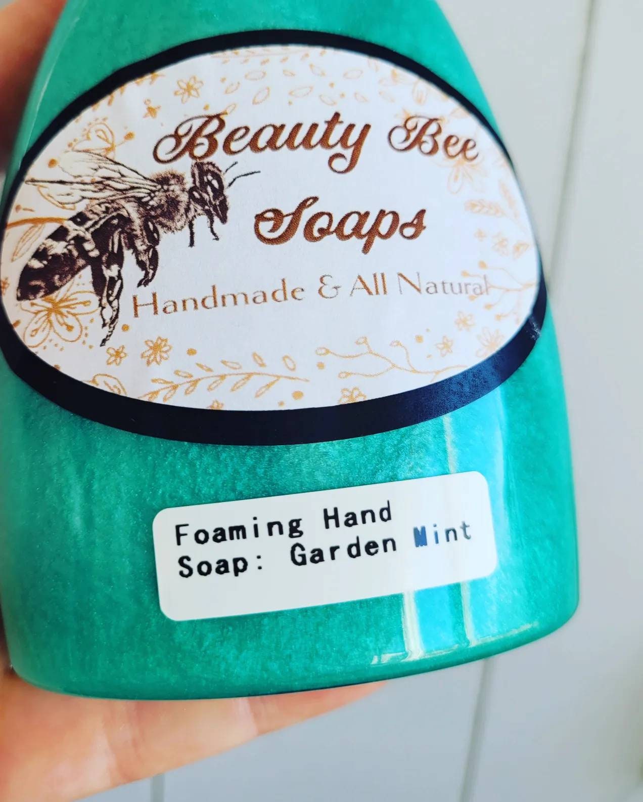 Garten Minze Schäumende Handseife von Etsy - BeautyBeeSoap