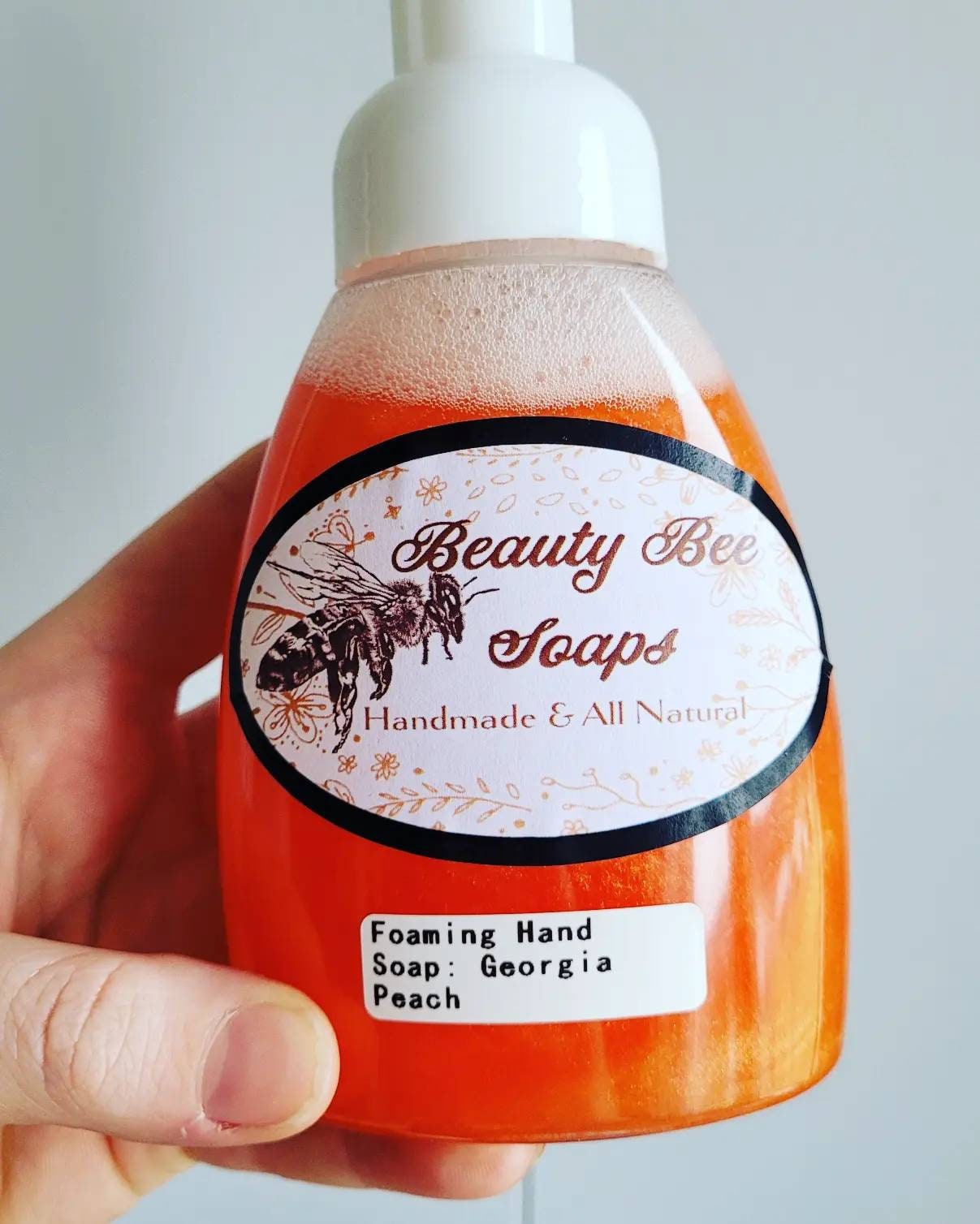 Georgia Peach Schäumende Handseife von Etsy - BeautyBeeSoap