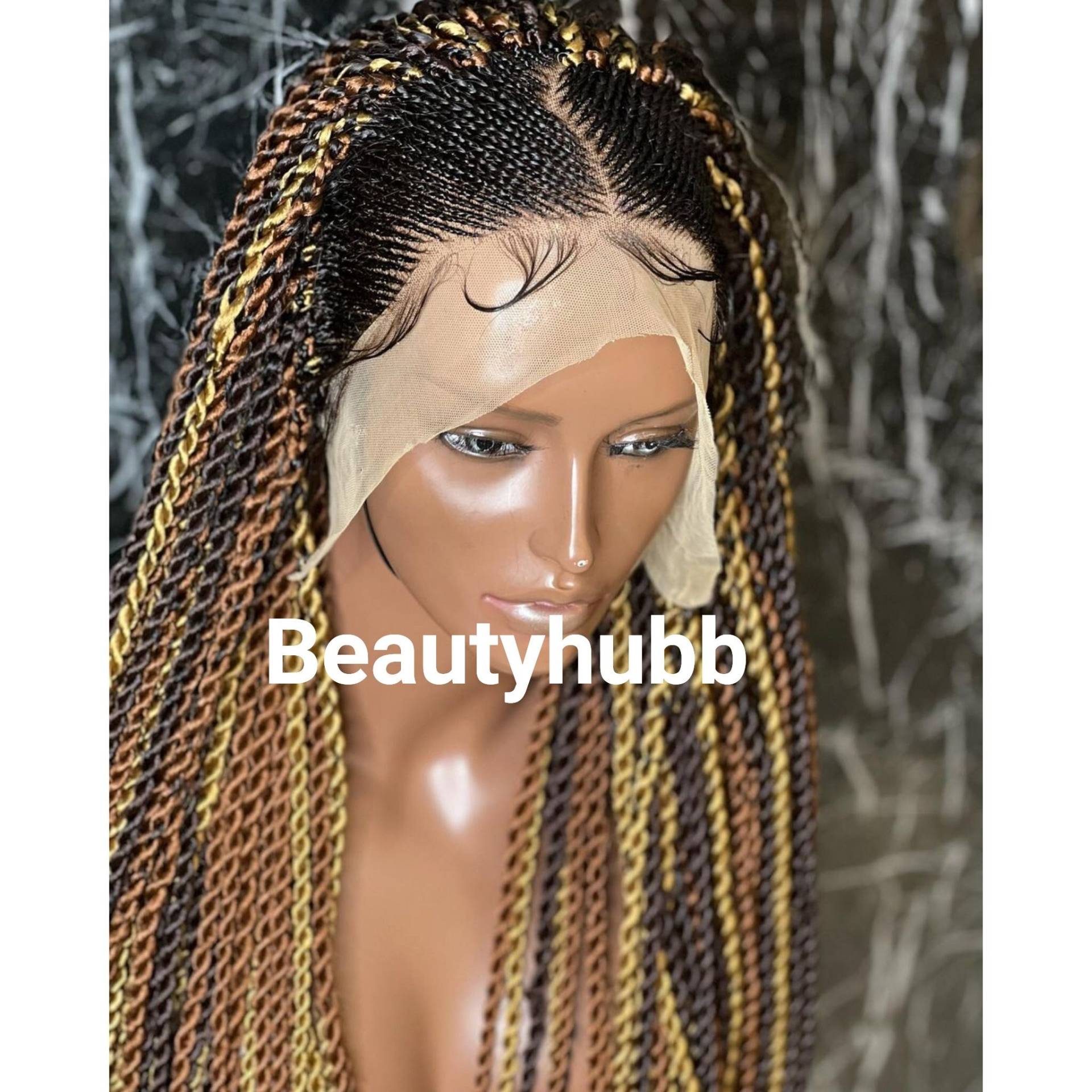 Cornrow Senegalese Twists Geflochtene Perücke Twist Zopf Schwarz Frauen Front Spitze Echthaarperücke Tiny Geflochtene Perücken, Zöpfe Spitzenperücke von Etsy - Beautyhubb