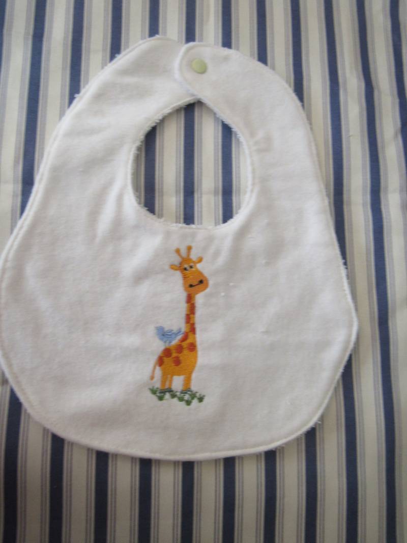 Ginny Giraffenhalsfee/Baby-Bib/Baby-Geschenk/Baby Junge/Baby Mädchen/Zoo/Natur von Etsy - BeeHappySewingDesign