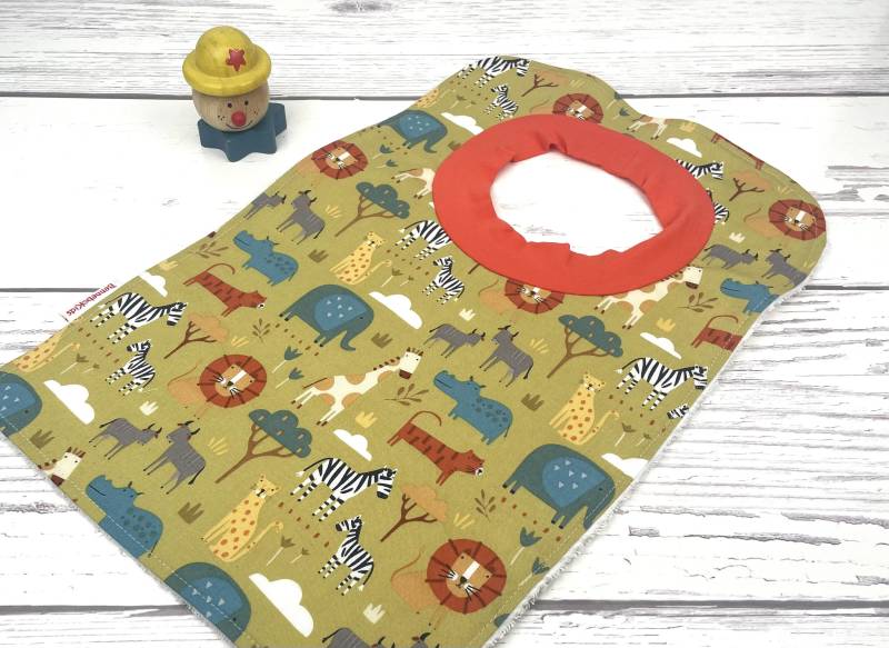 Safari Kleinkind Lätzchen - Über Dem Kopf Großes Handtuch Elefant Baby Giraffe Mädchen Jungen Tiger 164 von Etsy - BenneboKids