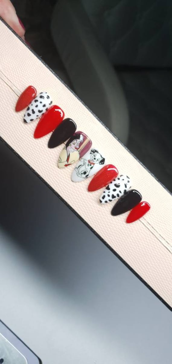 Cruella Nägel/Dalmatiner von Etsy - Bethansboutique4