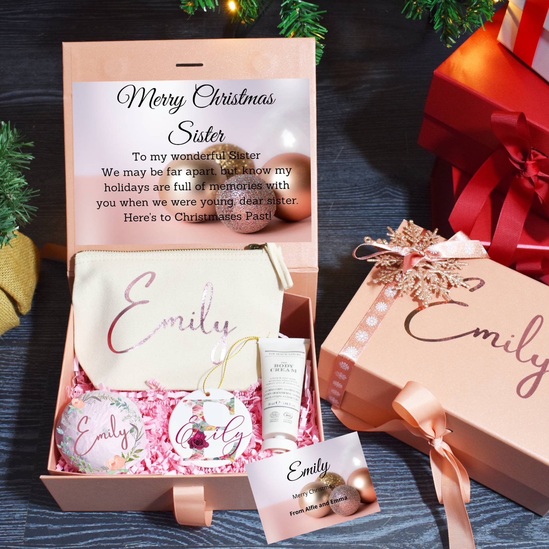 Schwestern Geschenkbox Set Schwester Geschenk, Geschenk Für Schwester, Geburtstag Große Weihnachtsgeschenk Sie von Etsy - BijouxLucy