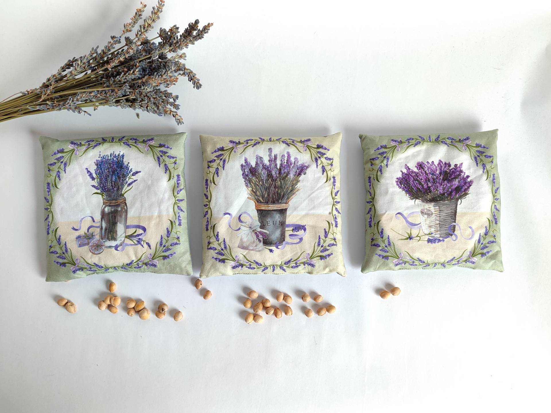 Kirschkernkissen Mit Lavendel Wärme/Kühlkissen Lavendels Altgrün von Etsy - Billinchen