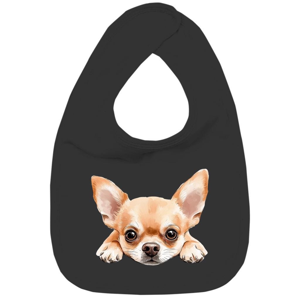 Kinder Bio Lätzchen Chihuahua von Etsy - BlackBlueRed