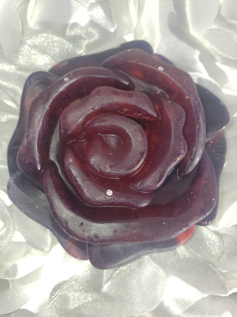 Schwarze Rose Glycerin Schmelzen Und Seife Gießen, Blumig Duftend Mit Körpersicherem Farbstoff Gefärbt von Etsy - BlackRoseSoapFL