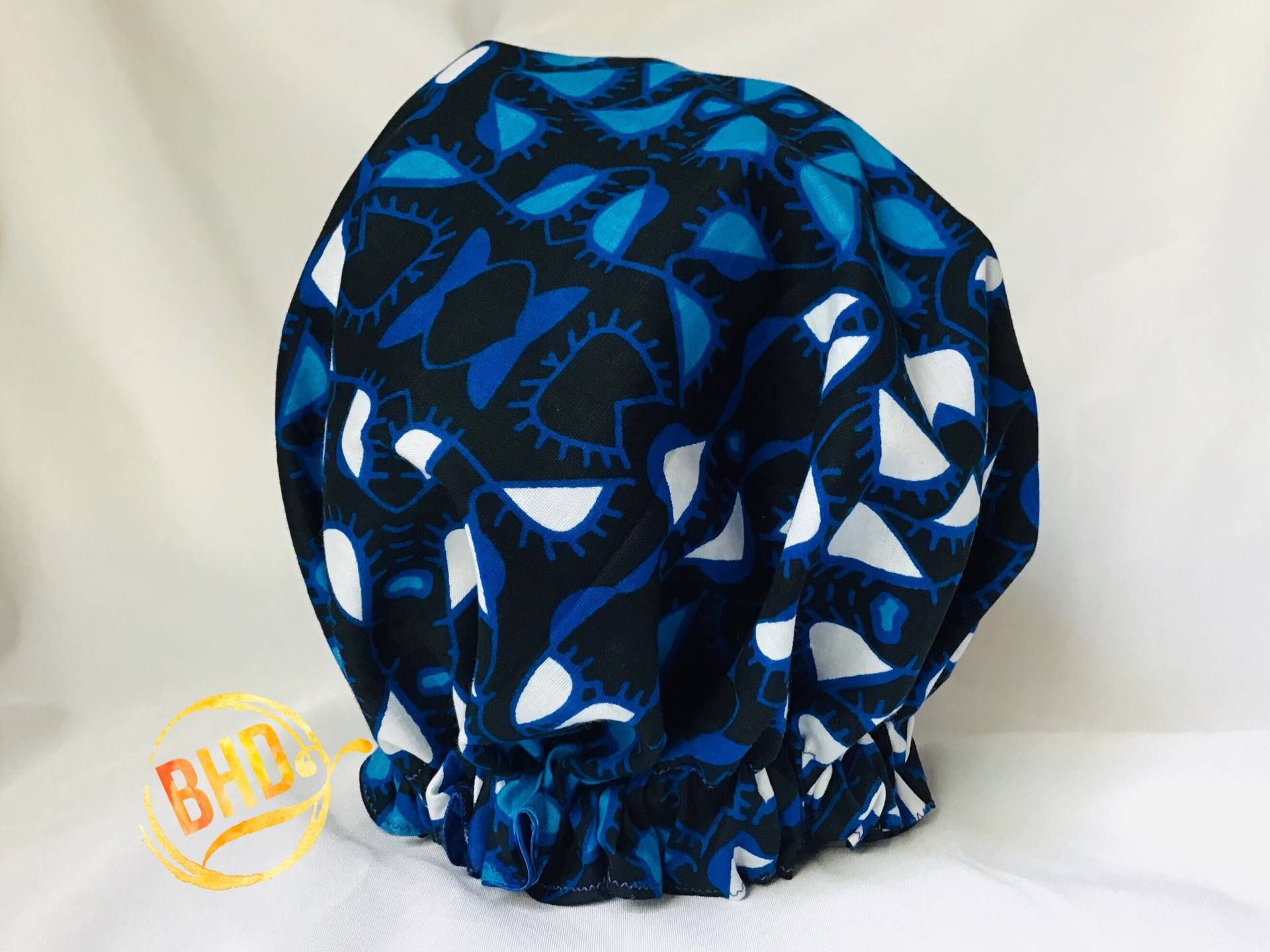 Ankara Haarhaube - Schlafhaube Satin Bonnet Satinmütze Schlafmütze Satin-Gefüttert Handgemachte Mütze von Etsy - BlessedHandsDesigns