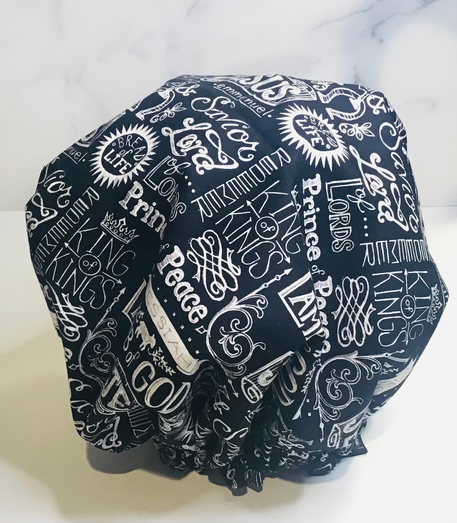 Religiös - Schlafmütze Satinhaube Haarhaube Satinmütze Satinleinen Handgemachte Mütze Kindermütze von Etsy - BlessedHandsDesigns