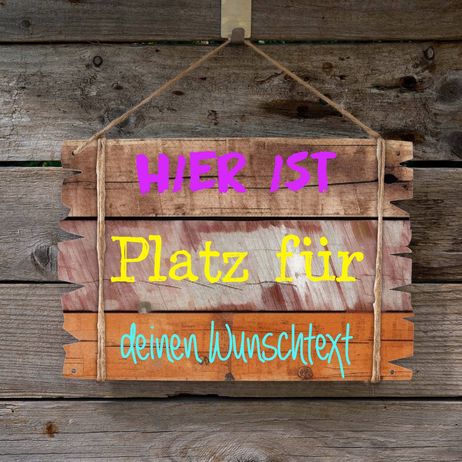 Holzschild Mit Deinem Wunschtext Personalisierbar von Etsy - BlimmelBlammel