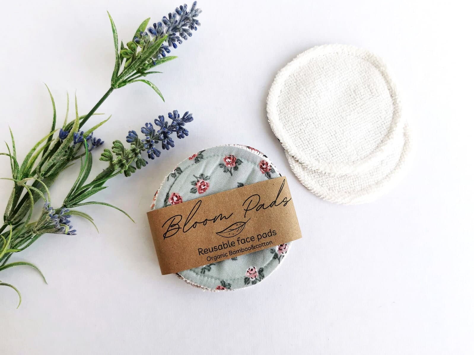 Wiederverwendbare Bio-Bambus-Pads, Baumwoll-Make-Up-Entferner, Umweltfreundliche Gesichtsrunden, Zero Waste Reinigungstücher von Etsy - BloomPads