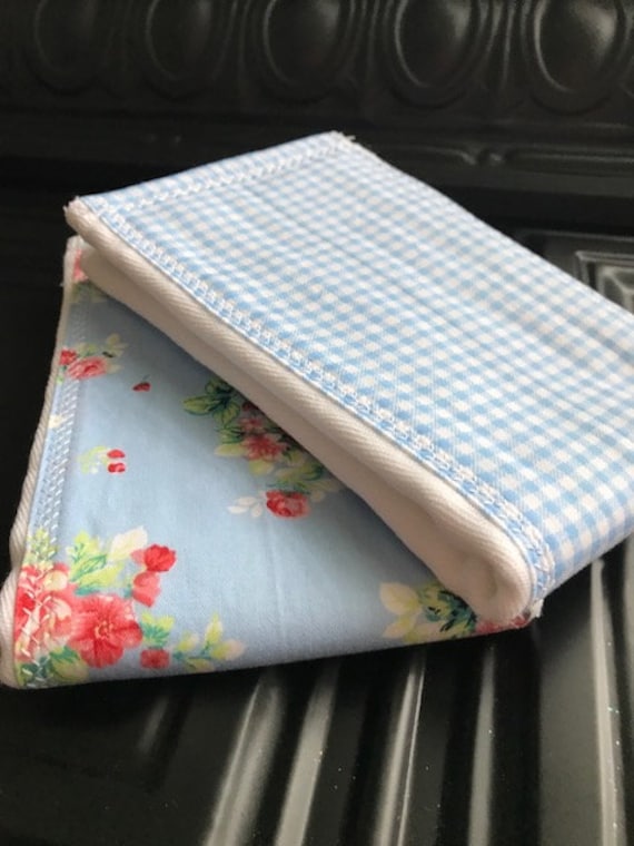 Blaues Spucktuch Set Blaues Spucktuch Set von Etsy - BlueSnowmanQuilts