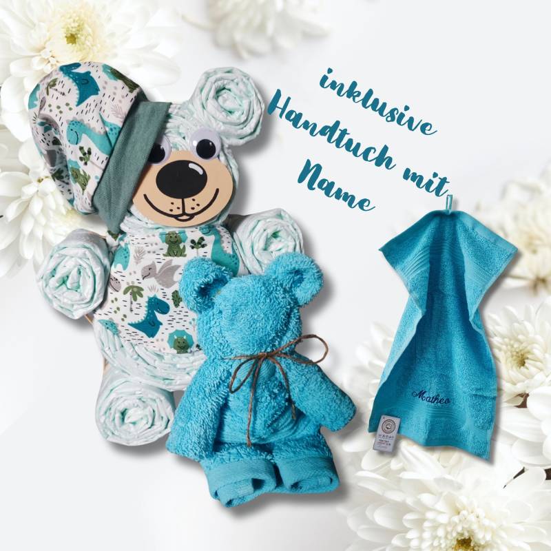 Geburtsgeschenk Für Neugeborene | Liebevolles Und Besonderes Babygeschenk Handgemachte Windeltorte Jungs Personalisiertes Handtuch von Etsy - Blumbi