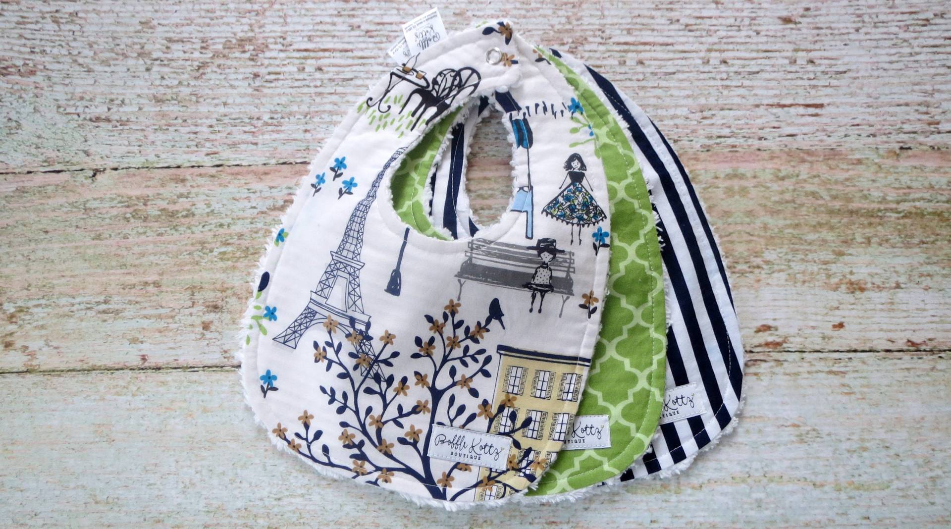 Lätzchen - Baby Mädchen Lätzchen Paris Eiffelturm Grünes Quatrafoil Marine Streifen Chenille Bibs Shower Geschenk Lätzchen - Baby Mädchen Lätzchen Paris Eiffelturm Grünes Quatrafoil Marine Streifen Chenille Bibs Shower Geschenk von Etsy - BobbleKottzBoutique