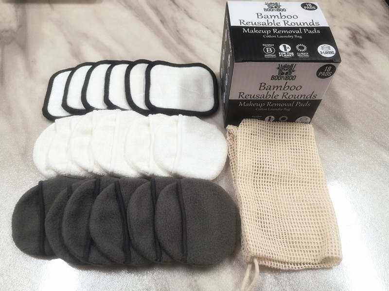 Boonboo Wiederverwendbare Abschminkpads | 18 Pads + Wäschesack 3 Styles, 3-Lagig & 2 Mit Tasche Bambus Und Baumwollfaser Biologisch Abbaubar von Etsy - BoonbooStore