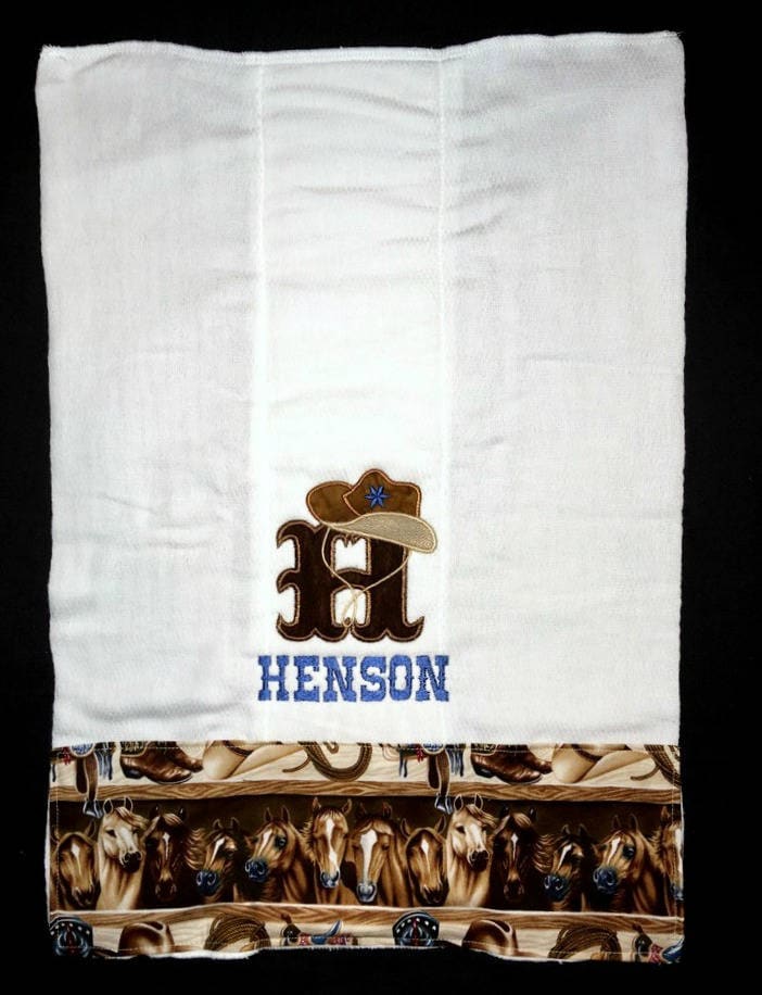 Benutzerdefinierte Appliziert Westlichen Spucktuch Benutzerdefinierte Appliziert Westlichen Spucktuch von Etsy - BoutiqfullyYours