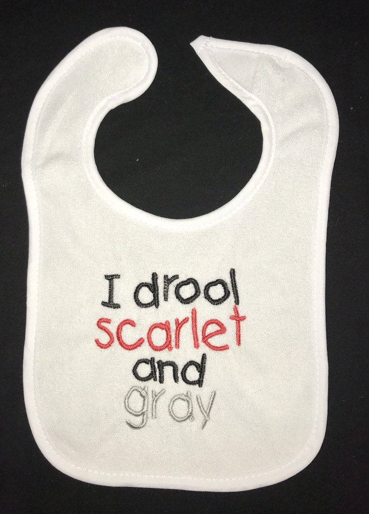 Ich Drool Scharlachrot Und Rot Bestickt Lätzchen Ich Drool Scharlachrot Und Rot Bestickt Lätzchen von Etsy - BoutiqfullyYours