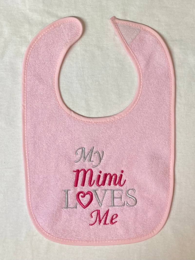 My Mimi Loves Me Individuell Besticktes Lätzchen von Etsy - BoutiqfullyYours