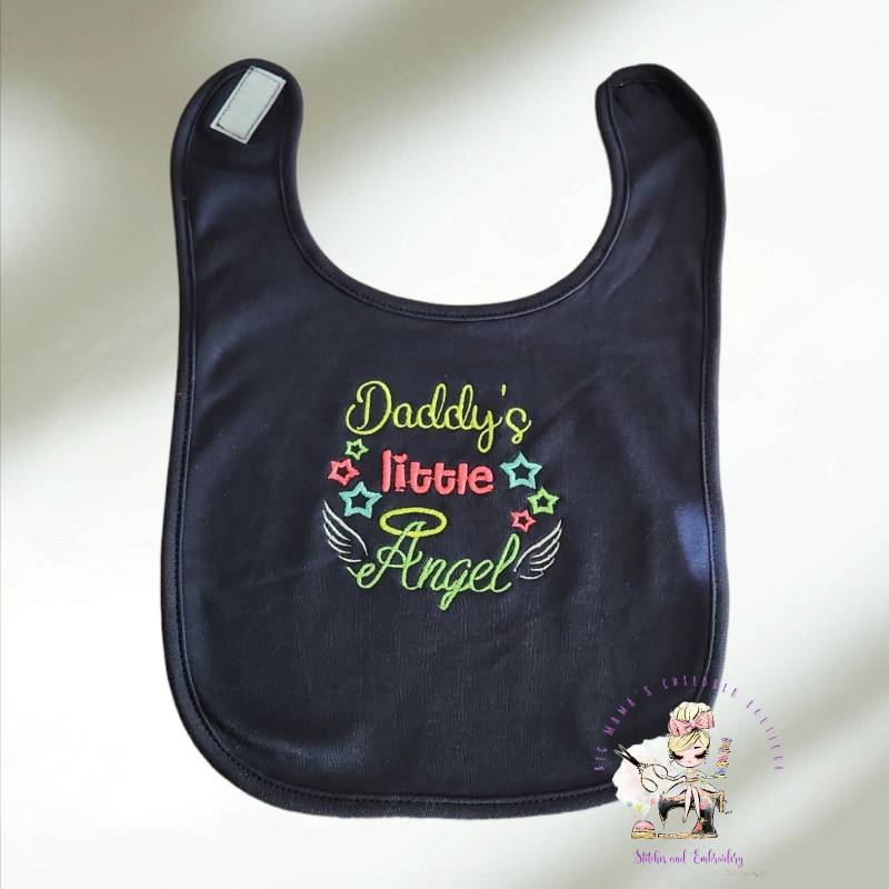 Babyhalstuch, Lätzchen| Baby-Lätzchen| Bio-Baumwolle |Baby Geschenk| Bestickt | Lätzchen| Spucktuch/Mommy - Daddys Angel von Etsy - BoutiquebyBigMama