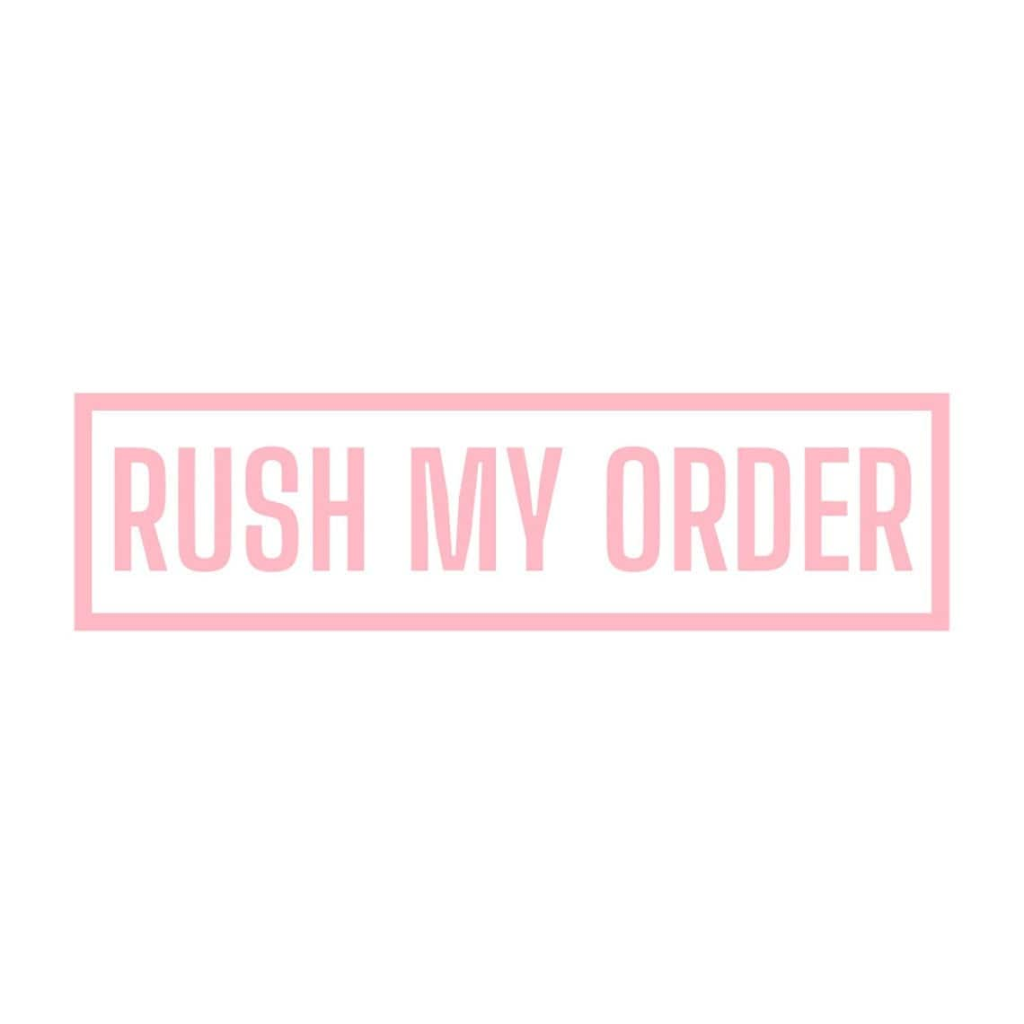 Rush My Bestellgebühr von Etsy - BrownSugarBabeShop