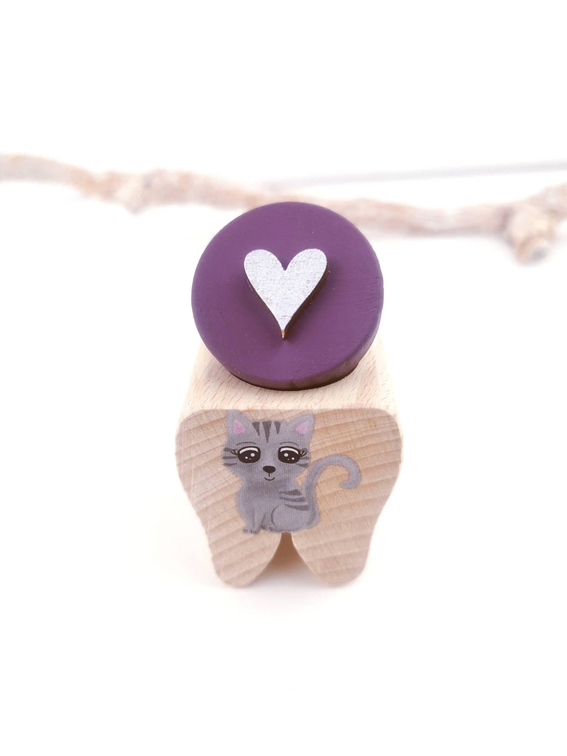 Personalisierte Zahndose Mit Süßer Katze Aus Holz Für Kinder Auf Wunsch Herz Ideal Zur Erinnerung Und Aufbewahrung Der Milchzähne von Etsy - BuntesBienchen