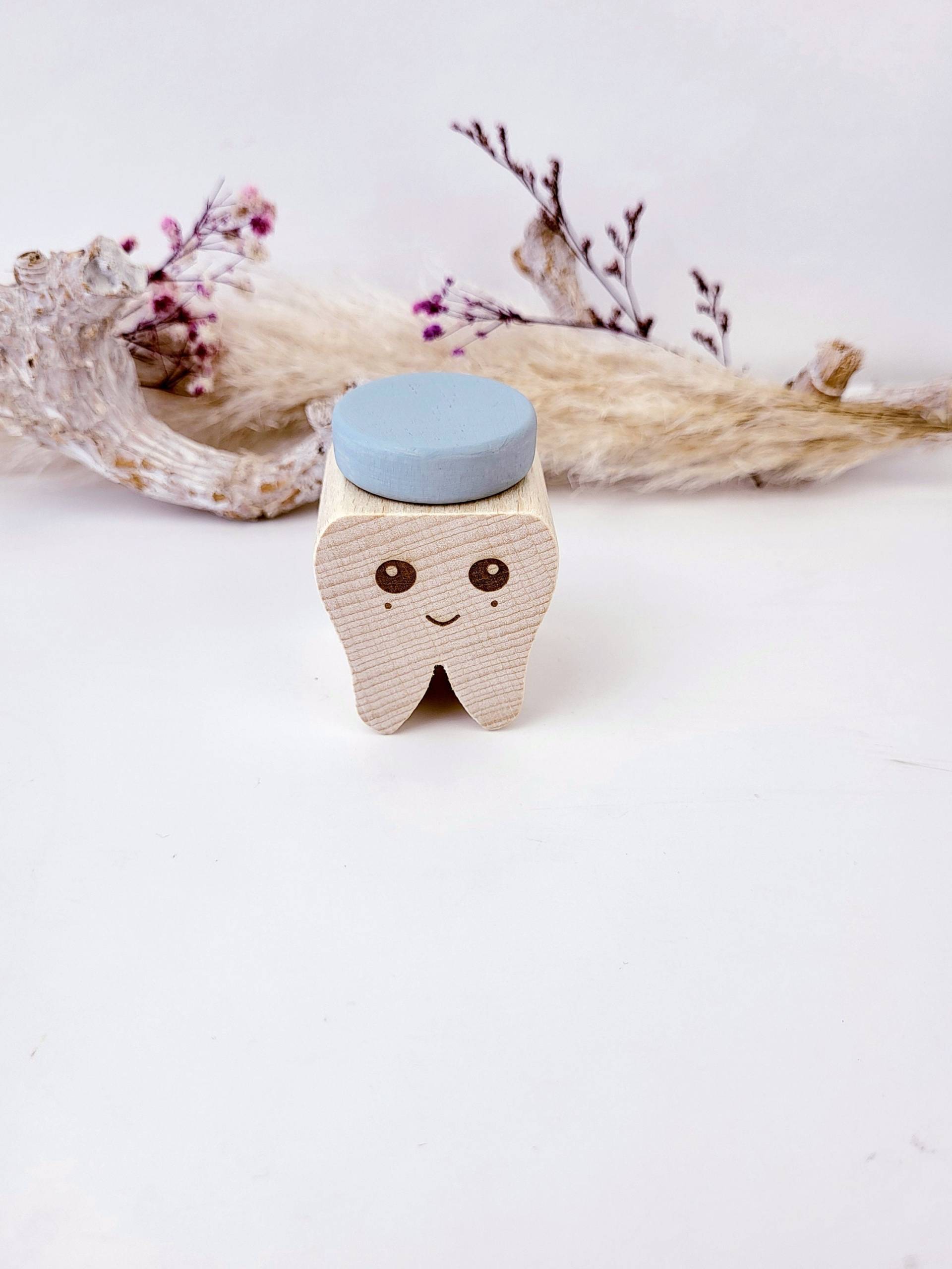 Zahndose Mit Einem Süßem Lächeln Im Gesicht Aus Holz Für Kinder, Kind, Geschenk Zahnfee Mädchen Und Jungen von Etsy - BuntesBienchen