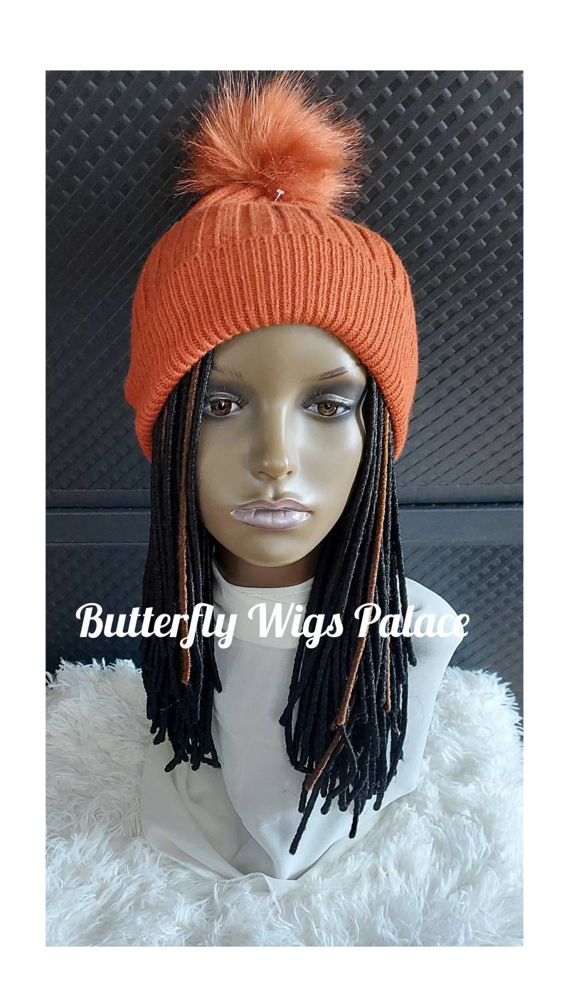 Geflochtene Hut Perücke/Vielseitig Mit Zöpfen Zöpfe Mütze Interchangable Mütze, Schal, Beanie Oder Barett von Etsy - ButterflyWigsPalace