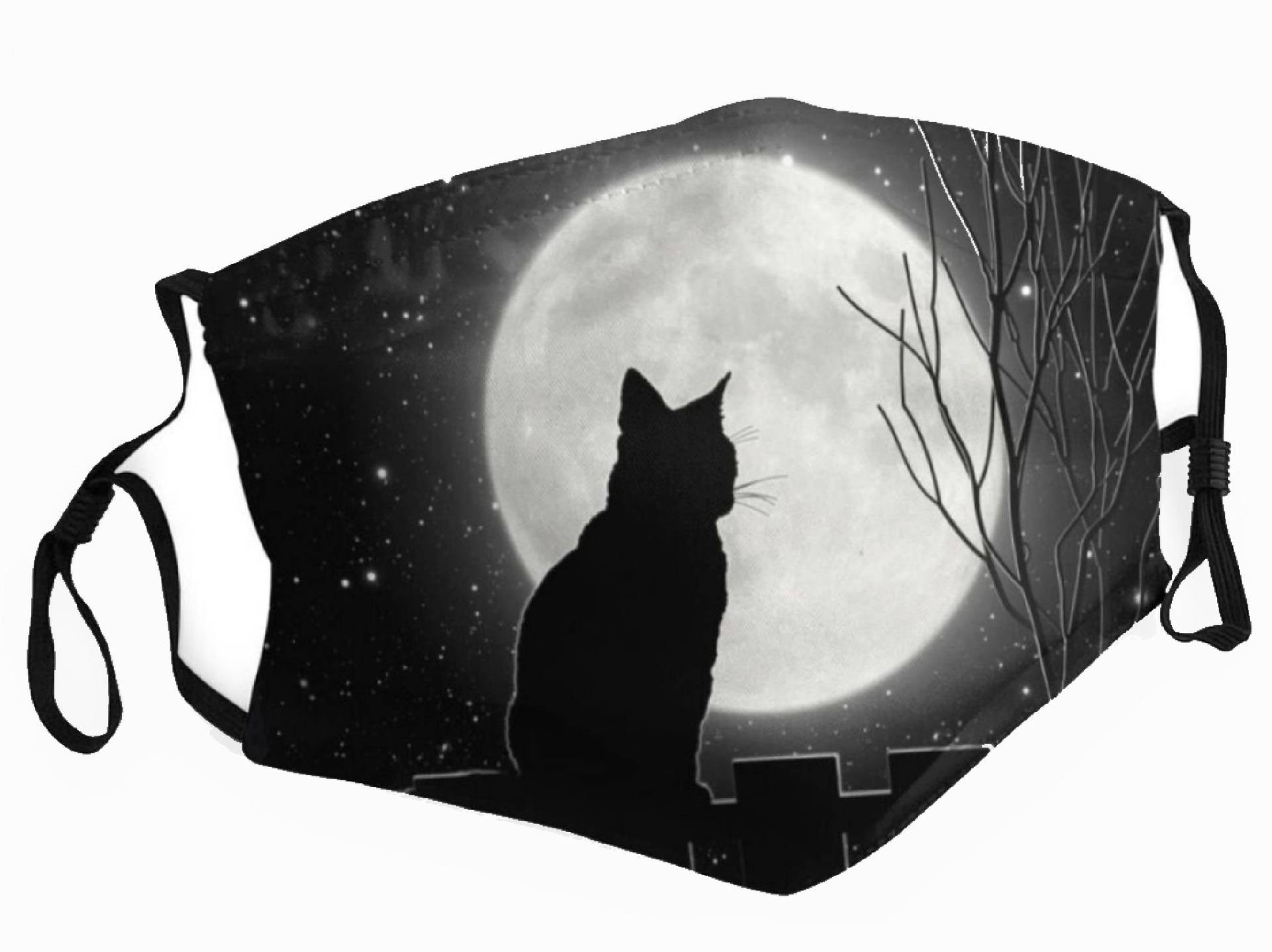 Black Cat Gesichtsmaske Hexe Mond Halloween Party Free Uk Post von Etsy - BuyGiftPresents