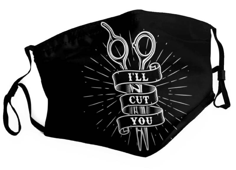 Frisör Barber Gesichtsmaske Will Cut You Waschbar Verstellbar Free Uk Postage Schwarz von Etsy - BuyGiftPresents