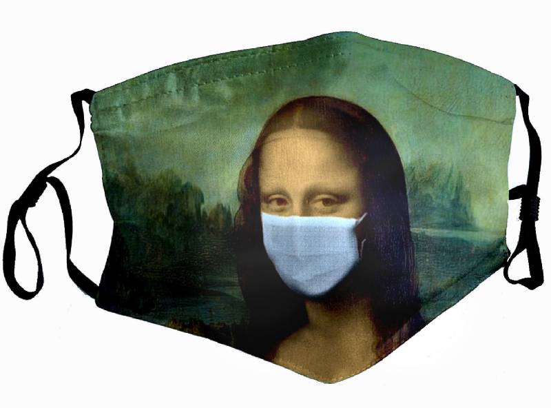 Mona Lisa Gesichtsmaske Lustige Waschbare Filter Free Uk Porto Portrait Art von Etsy - BuyGiftPresents