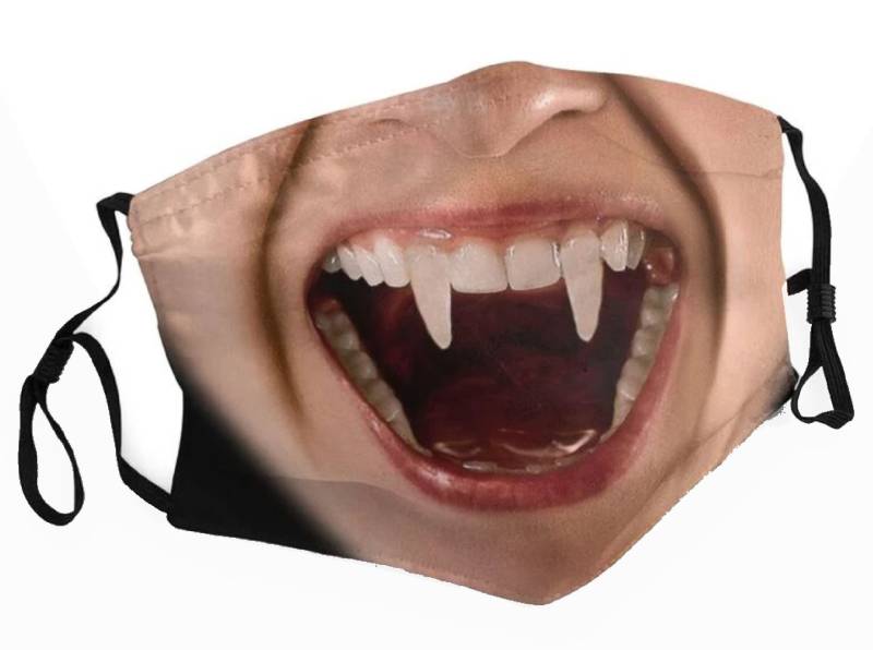 Vampir Dracula Gesichtsmaske Halloween Waschbar Verstellbar Kostenlos Uk Porto Schwarz von Etsy - BuyGiftPresents