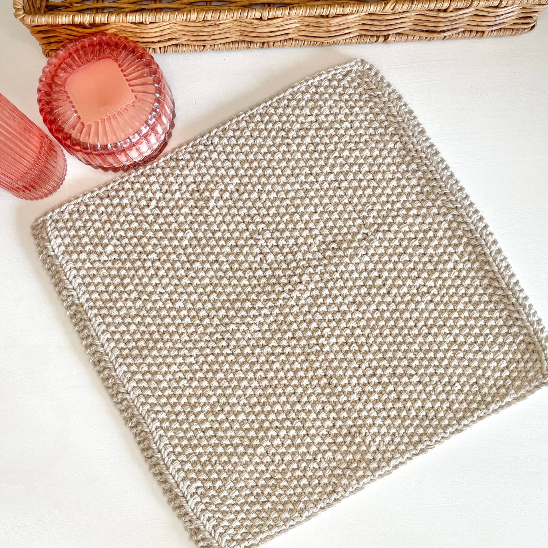 Sand | Waschlappen Baumwolle Handarbeit Stricken Gesichtsbehandlung Reinigung Natur Wiederverwendbar Waschbar Öko Küsten von Etsy - ByBonnieBBoutique