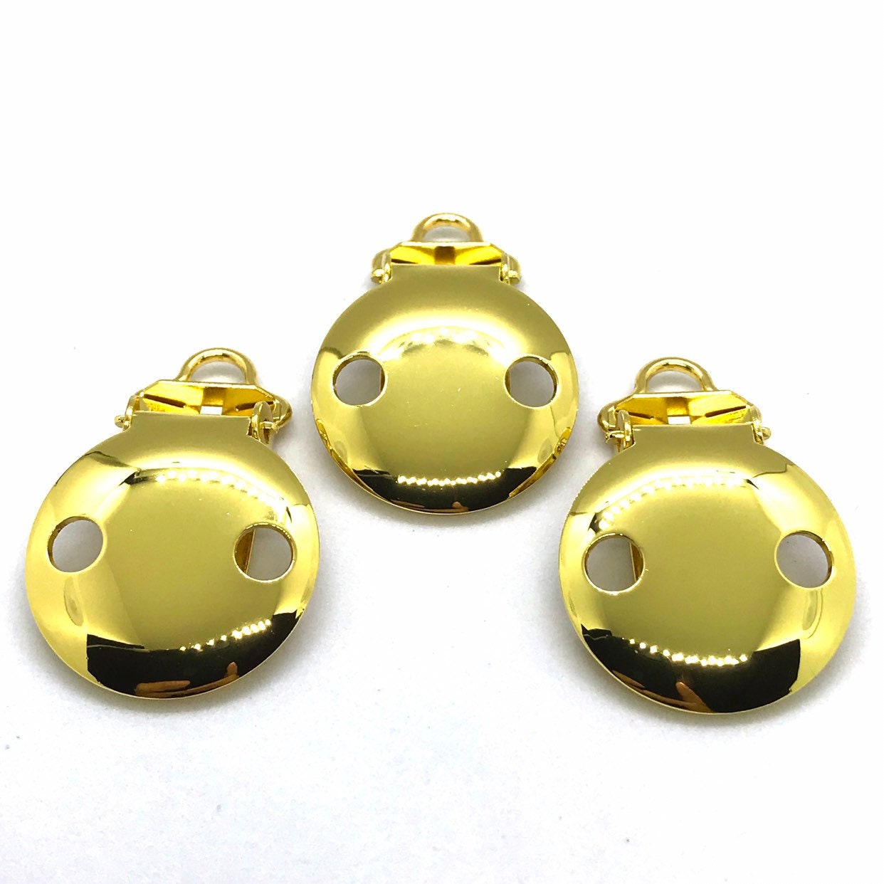 Gold Runde Schnuller-Clips, 5 Mm Kleine Schleife, Fäustling Hosenträger-Verschlüsse Gold Runde Schnuller-Clips, 5 Mm Kleine Schleife, Fäustling Hosenträger-Verschlüsse von Etsy - CNCVC