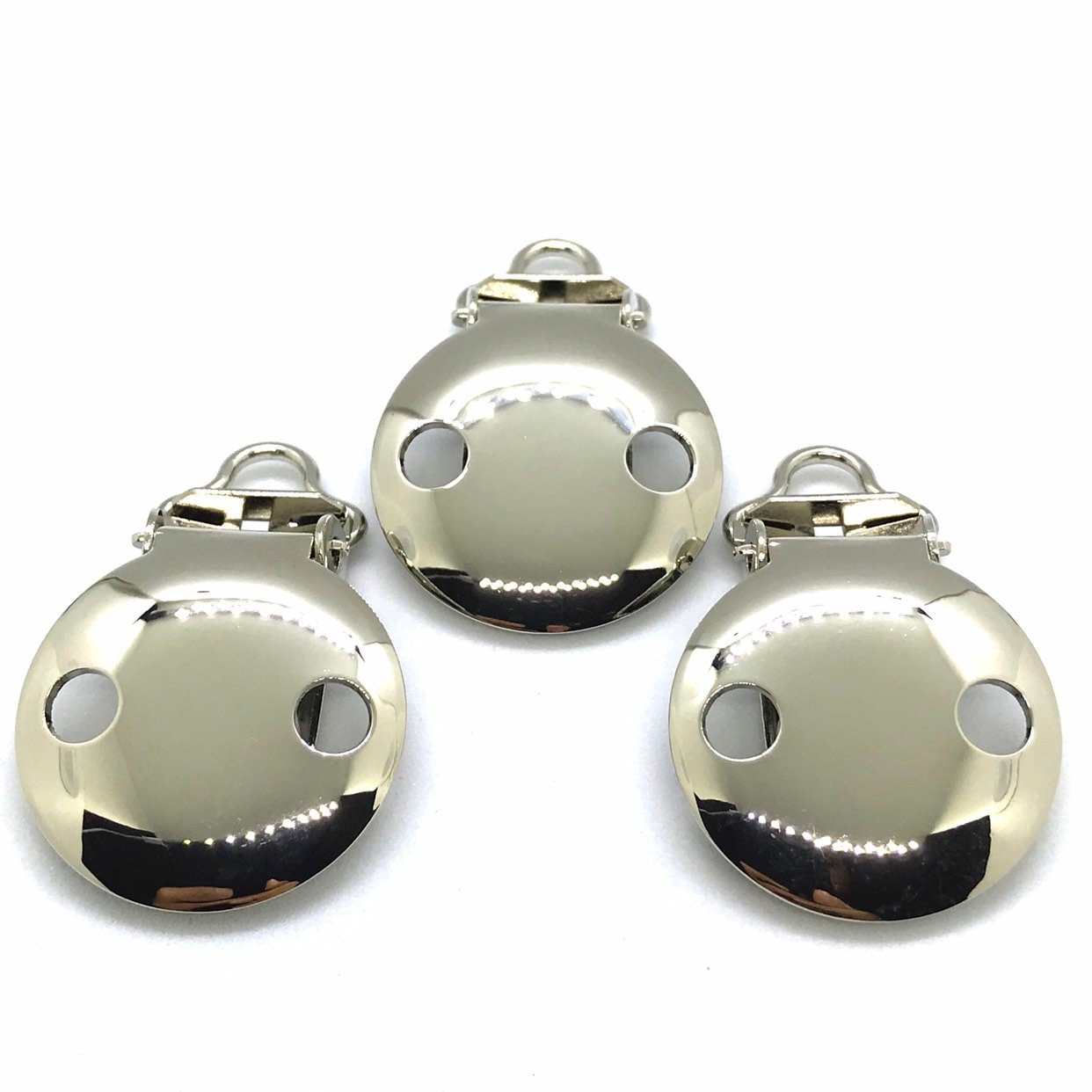 Silber Runde Schnuller-Clips, 5 Mm Kleine Schleife, Fäustling Hosenträger-Verschlüsse Silber Runde Schnuller-Clips, 5 Mm Kleine Schleife, Fäustling Hosenträger-Verschlüsse von Etsy - CNCVC