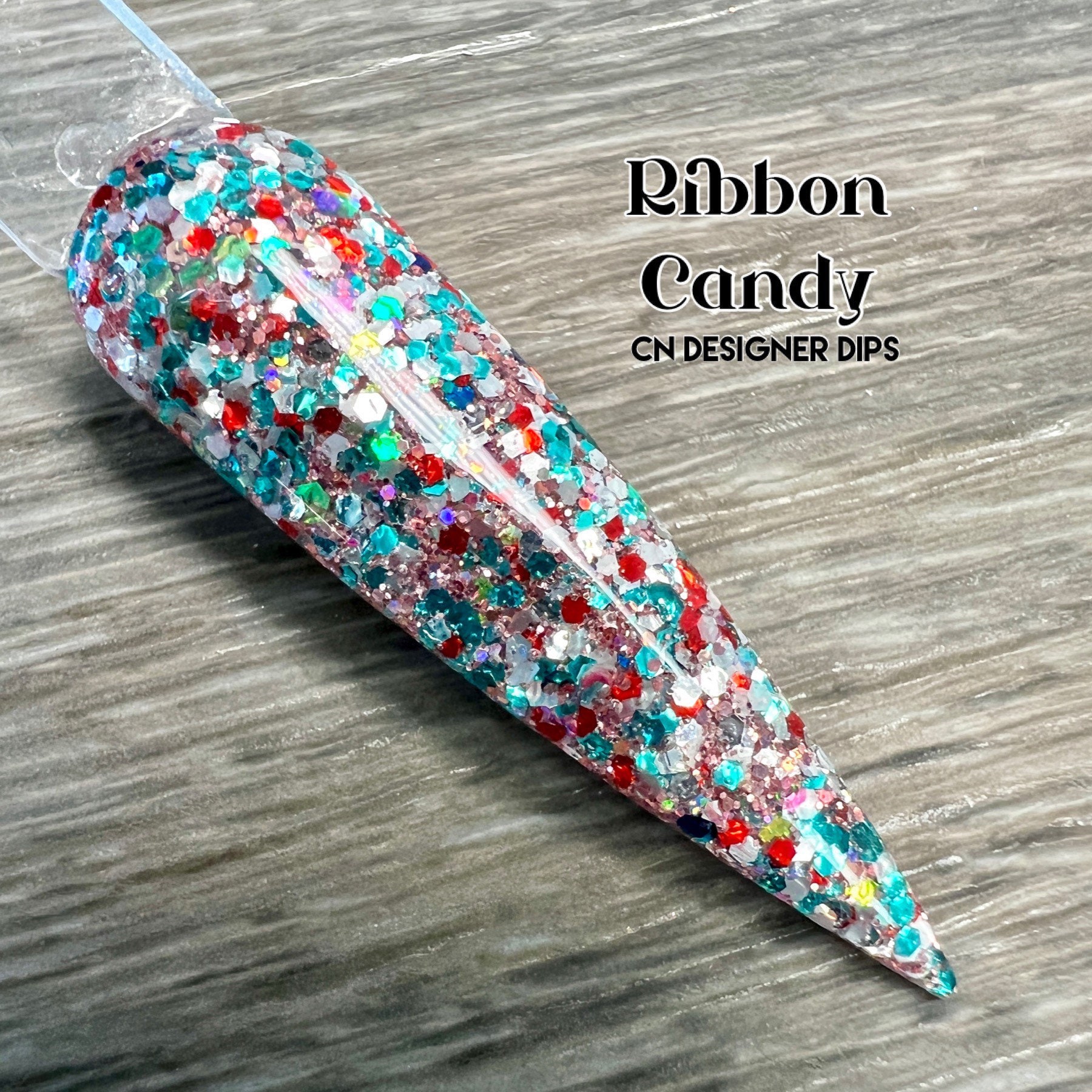 Ribbon Candy - Dip Pulver, Pulver Für Nägel, Nagel Dip, Glitter Acryl, Acrylpulver von Etsy - CNDesignerDips