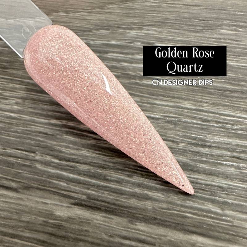 Golden Rose Quartz - Tauchpulver, Tauchpulver Für Nägel, Nagel Dip, Dip Nagel, Pulver, Schimmer von Etsy - CNDesignerDips