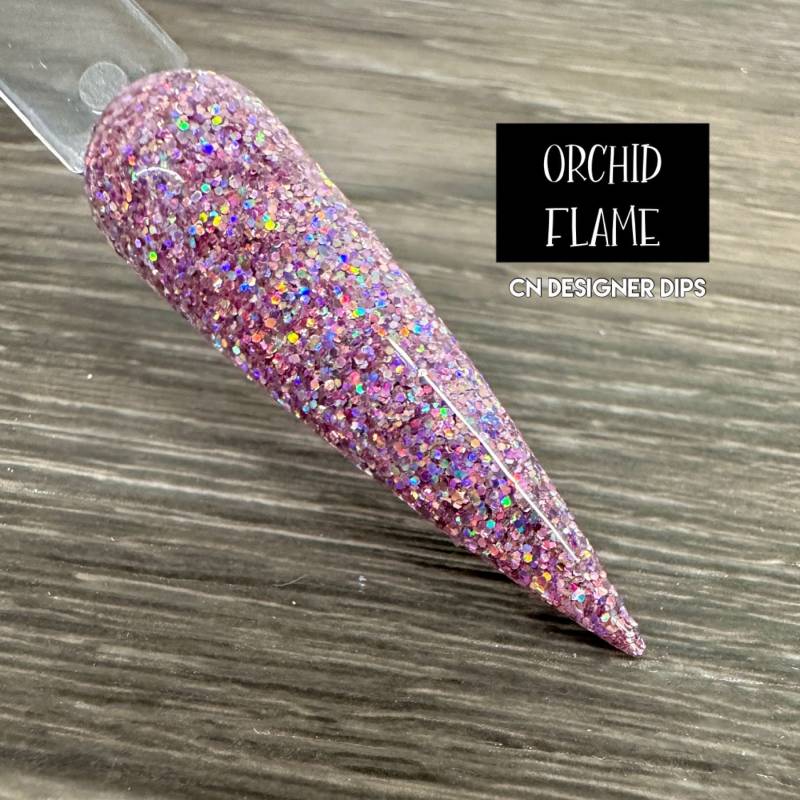 Orchidee Flamme - Tauchpulver, Tauchpulver Für Nägel, Nagelbad, Tauchnagelpulver, Glitzertauchpulver, Acryl, Acrylfarben von Etsy - CNDesignerDips