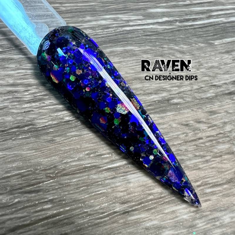 Raven - Dip-Pulver, Dip-Pulver Für Nägel, Nagel-Dip-Pulver, Nagel-Dip, Dip-Nagel, Dip-Nagelpulver, Acryl, Nagel von Etsy - CNDesignerDips