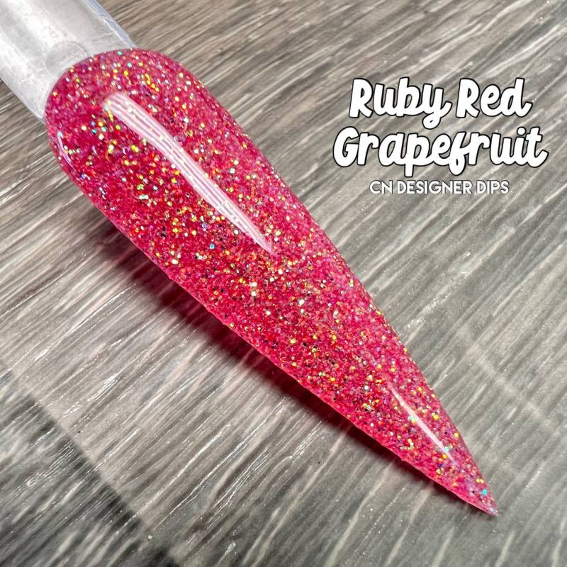 Rubinrote Grapefruit - Tauchpulver, Tauchpulver Für Nägel, Nagel Dip, Dip Nagel, Pulver, Acryl von Etsy - CNDesignerDips